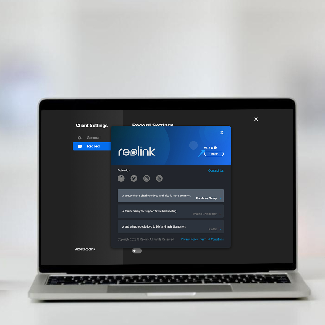 Reolink Client Login